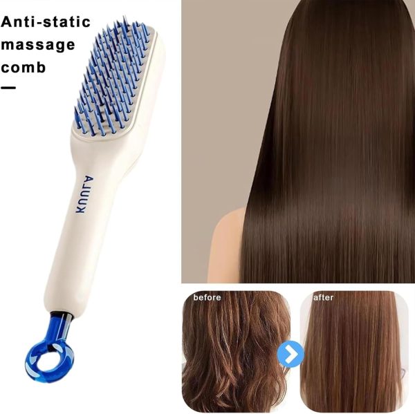 Self-Cleaning Hair Brush, One-Click Telescopic Hair Comb